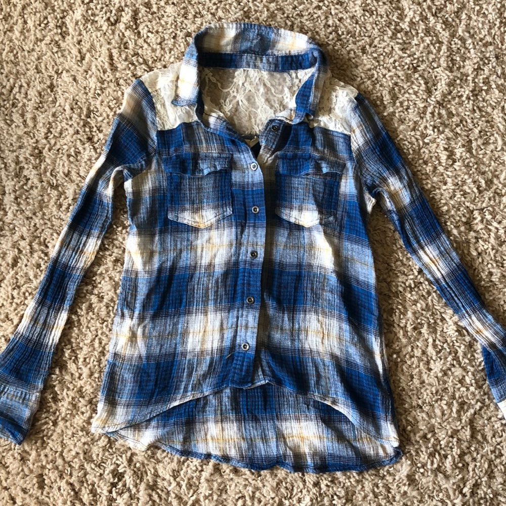 Flannel with lace